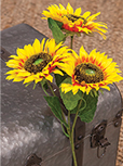 Bright Yellow Sunflower Spray