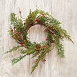 Evergreen Pine w/Red Pips Ring, 3.5\