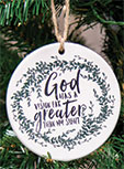 God Has A Vision Ceramic Ornament