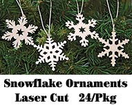 24/Set, Snowflake Ornaments