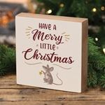 Have a Merry Little Christmas Mouse Box Sign