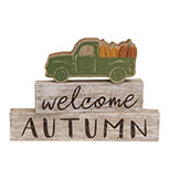 3/Set, Welcome Autumn Green Truck Blocks