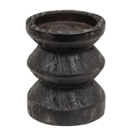 Black Wooden Pillar Candle Holder, 3.5\