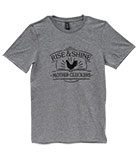 Rise & Shine Mother Cluckers T-Shirt, Heather Graphite, XXL